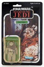 "STAR WARS: RETURN OF THE JEDI" CHIEF CHIRPA 77 BACK-A CARD.