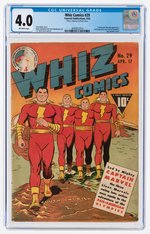 "WHIZ COMICS" #29 APRIL 1942 CGC 4.0 VG.