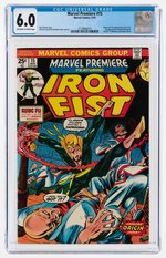 "MARVEL PREMIERE" #15 MAY 1974 CGC 6.0 FINE (FIRST IRON FIST).