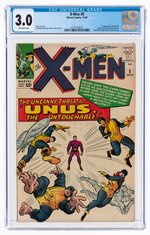 "X-MEN" #8 NOVEMBER 1964 CGC 3.0 GOOD/VG (FIRST UNUS THE UNTOUCHABLE).