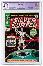 "SILVER SURFER" #1 AUGUST 1968 CGC RESTORED 4.0 VG (B-1) VG.