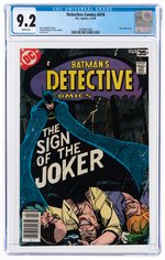 "DETECTIVE COMICS" #476 MARCH-APRIL 1978 CGC 9.2 NM-.