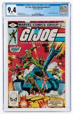 "G.I. JOE, A REAL AMERICAN HERO" #1 JUNE 1982 CGC 9.4 NM.