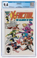 "X-FACTOR" #5 JUNE 1986 CGC 9.4 NM (FIRST APOCALYPSE IN CAMEO).