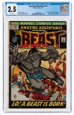 "AMAZING ADVENTURES" #11 MARCH 1972 CGC 2.5 GOOD+ (FIRST FURRY BEAST).