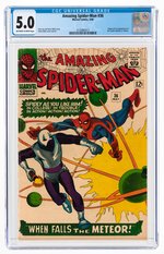 "THE AMAZING SPIDER-MAN" #36 MAY 1966 CGC 5.0 VG/FINE.