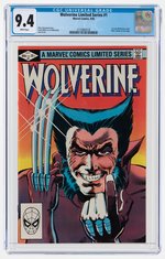 "WOLVERINE LIMITED SERIES" #1 SEPTEMBER 1982 CGC 9.4 NM (FIRST SOLO WOLVERINE COMIC).