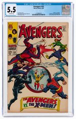 "AVENGERS" #53 JUNE 1968 CGC 5.5 FINE-.