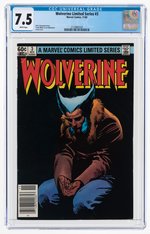 "WOLVERINE LIMITED SERIES" #3 NOVEMBER 1982 CGC 7.5 VF-.