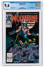 "WOLVERINE" #1 NOVEMBER 1988 CGC 9.6 NM+ (FIRST WOLVERINE AS PATCH).