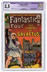 "FANTASTIC FOUR" #48 MARCH 1966 CGC 3.5 VG- SLIGHT (C-1) RESTORED (FIRST SILVER SURFER & GALACTUS).