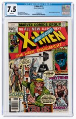 "X-MEN" #111 JUNE 1978 CGC 7.5 VF-.