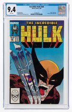 "INCREDIBLE HULK" #340 FEBRUARY 1988 CGC 9.4 NM.