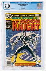 "MARVEL SPOTLIGHT" #28 JUNE 1976 CGC 7.0 FINE/VF (FIRST SOLO MOON KNIGHT STORY).