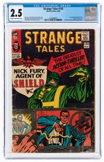 "STRANGE TALES" #135 AUGUST 1965 CGC 2.5 GOOD+ (FIRST NICK FURY, AGENT OF S.H.I.E.L.D.).