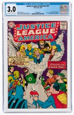 "JUSTICE LEAGUE OF AMERICA" #21 AUGUST 1963 CGC 3.0 GOOD/VG.