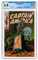 "CAPTAIN AMERICA" #113 MAY 1969 CGC 5.0 VG/FINE.