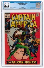 "CAPTAIN AMERICA" #118 OCTOBER 1969 CGC 5.5 FINE-.