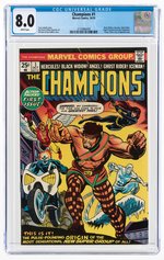 "CHAMPIONS" #1 OCTOBER 1975 CGC 8.0 VF.