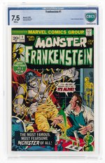 "FRANKENSTEIN" #1 JANUARY 1973 CBCS 7.5 VF-.