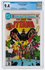 "NEW TEEN TITANS" #1 NOVEMBER 1980 CGC 9.4 NM.