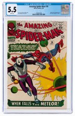 "AMAZING SPIDER-MAN" #36 MAY 1966 CGC 5.5 FINE.