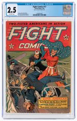 "FIGHT COMICS" #17 FEBRUARY 1942 CGC 2.5 GOOD+.