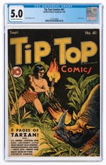 "TIP TOP COMICS" #41 SEPTEMBER 1939 CGC 5.0 VG/FINE (TARZAN).