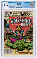 "WHAT IF?" #31 FEBRUARY 1982 CGC 7.5 VF- (WOLVERINE KILLS HULK).