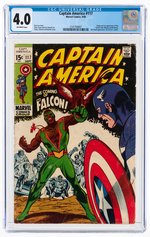 "CAPTAIN AMERICA" #117 SEPTEMBER 1969 CGC 4.0 VG (FIRST FALCON).