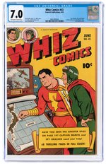 "WHIZ COMICS" #43 JUNE 1943 CGC 7.0 FINE/VF.