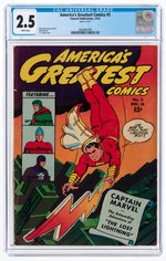 "AMERICA'S GREATEST COMICS" #5 DECEMBER 1942 CGC 2.5 GOOD+.