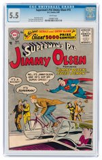 "SUPERMAN'S PAL JIMMY OLSEN" #15 SEPTEMBER 1956 CGC 5.5 FINE-.