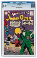 "SUPERMAN'S PAL JIMMY OLSEN" #44 APRIL 1960 CGC 8.0 VF.