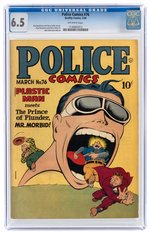 "POLICE COMICS" #76 MARCH 1948 CGC 6.5 FINE+.