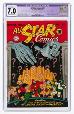 "ALL STAR COMICS" #23 WINTER 1944 CGC RESTORED 7.0 SLIGHT/MOD. (B-2) FINE/VF (FIRST PSYCHO PIRATE).