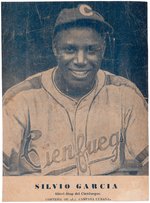 1943-44 LA CAMPANA CUBAN BASEBAL PREMIUM- SILVIO GARCIA.