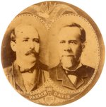 "PARKER AND DAVIS 1904" LARGE AND QUITE SCARCE 1.75" REAL PHOTO JUGATE IN SEPIA.