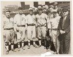 1936 MLB OLD-TIMERS BASEBALL GAME ORIGINAL PRESS PHOTO.