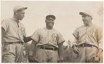 C. 1945 HABANA TRIO OF CUBAN BALLPLAYERS W/ COCAINA GARCIA ORIGINAL PRESS PHOTO.