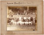 1913 NASHVILLE BASEBALL CLUB W/LEFTY WILLIAMS (BLACK SOX) ORIGINAL STUDIO PHOTO.