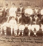 1913 NASHVILLE BASEBALL CLUB W/LEFTY WILLIAMS (BLACK SOX) ORIGINAL STUDIO PHOTO.