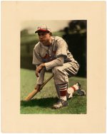 C. 1937-40 OVERSIZE MICKEY OWEN COLORIZED SIGNED PREMIUM.