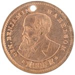 "GEN. BENJAMIN HARRISON 1892 / REPUBLICAN CANDIDATE FOR PRESIDENT" TOKEN.