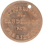 "GEN. BENJAMIN HARRISON 1892 / REPUBLICAN CANDIDATE FOR PRESIDENT" TOKEN.