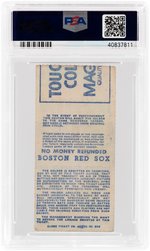 1979 BOSTON RED SOX TICKET STUB PSA GOOD 2 (CARL YASTRZEMSKI (HOF) 400th HOME RUN).