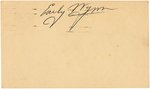 1953 EARLY WYNN (HOF) SIGNED POSTCARD.