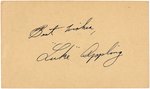 1948 LUKE APPLING (HOF) SIGNED POSTCARD.