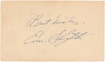 1951 ENOS SLAUGHTER (HOF) SIGNED POSTCARD.