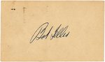 1947 BOB FELLER (HOF) SIGNED POSTCARD.